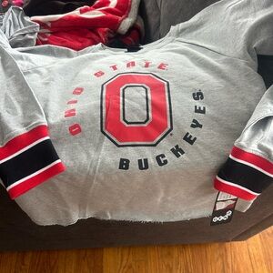 Ohio State Buckeyes Women's Gray Long Sleeve Tee